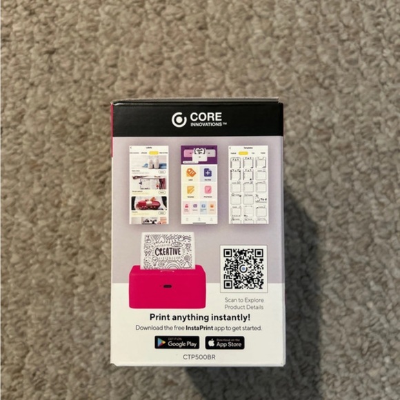 Pink Bluetooth Printer - Picture 3 of 4